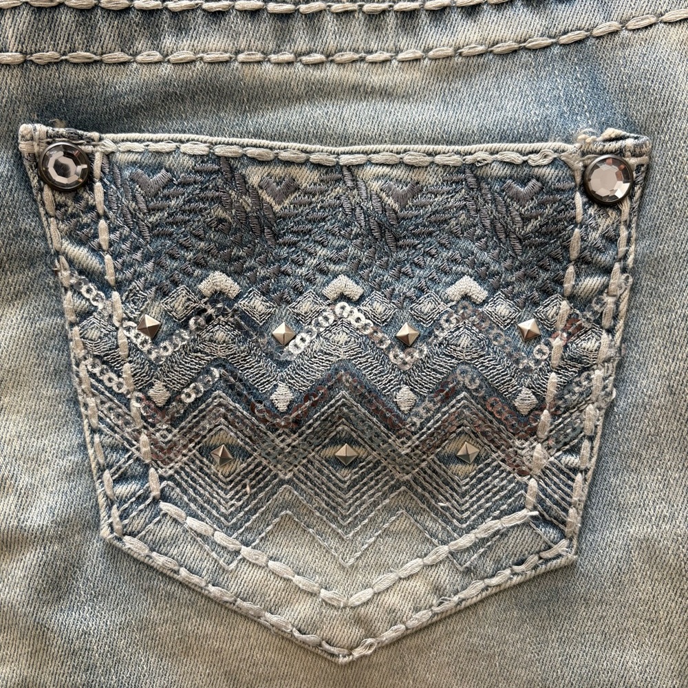Embellished Blue Jeans